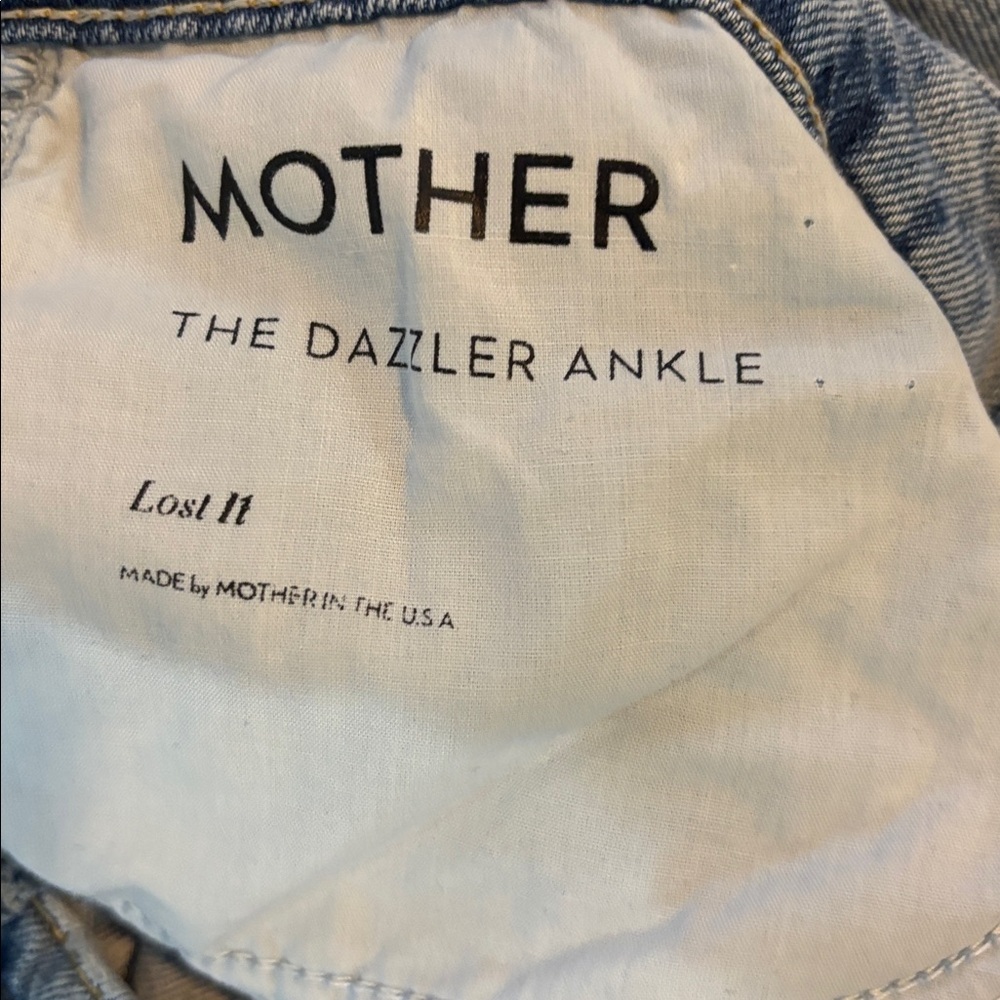 MOTHER SUPERIOR The Dazzler Ankle in Lost It Light Wash Distressed Size 30 - Picture 5 of 9